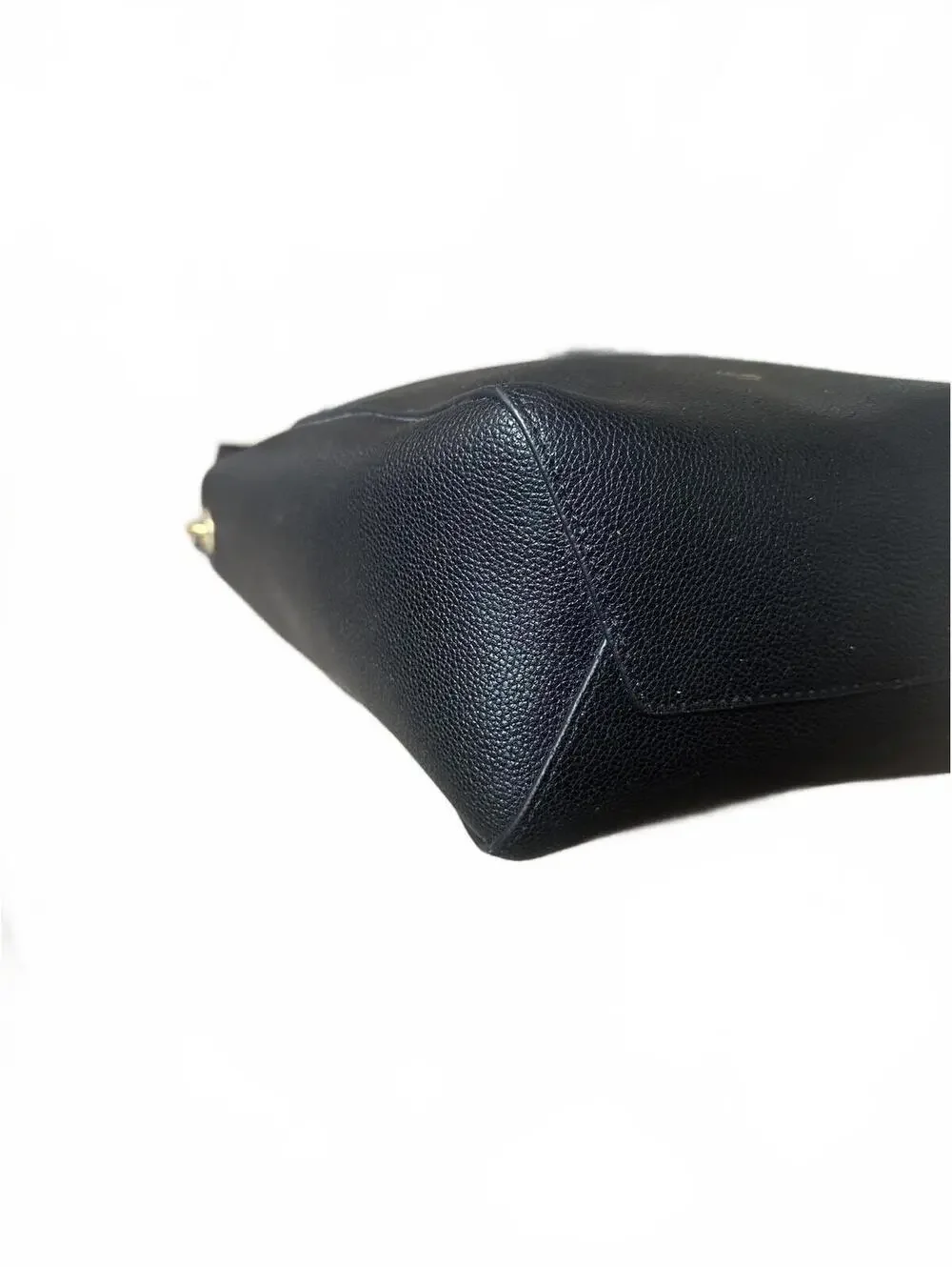 Celine Sangle Small Black Grained Calfskin Bucket Bag - Picture 8 of 9